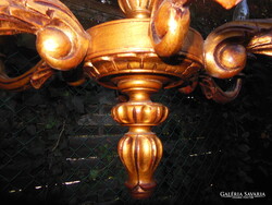Chandelier - wood - antique - 80 cm - gilded - 80 x 53 cm - Vienna - flawless