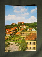 Postcard, Romania, Petroșani, Petrozsény, cityscape, detail, 1976-