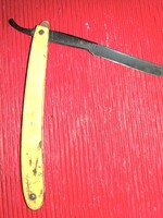 1950s CCCP Russian Bakelite-handled hairdresser's razor, 23 cm, blade 9 cm, as per images