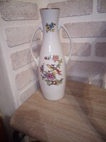 Hollóházi paradicsommadár mintás porcelán váza. 36 cm. Hibátlan. Jelzett