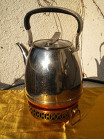 Teás kanna vörösréz melegen tartóval  teamécses működésű