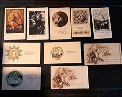Images of Mary, St. Anthony, St. Louise de Marillac, and P. Bíró Ferenc Jesuit priest