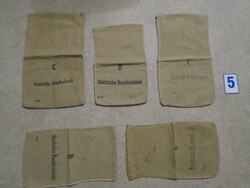 Old German Money Bag 5pcs