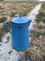 Rare Blue Budafoki 39 cm Enamel Jug - Village Rustic Decor