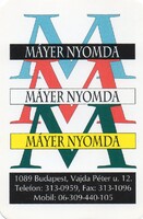 Collector's Card: Mayer Printing House, Budapest