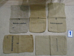 Old German Money Bag 5pcs
