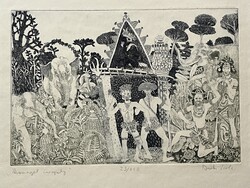 Berki Viola Dzsungel Ünnepély Rézkarc 100/23.