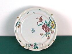 0G149 Antik holicsi kerámia fali dísz tányér