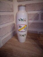 Hollóházi porcelán virág mintás váza. Hibátlan. Jelzett