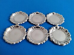 Ezüst 6 darab pohár alátét