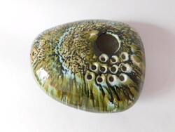 Retro kerámia ikebana "kavics tál"