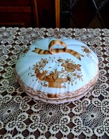 Herendi Indiai kosár szalagfogós bonbonier