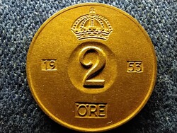 Svédország VI. Gusztáv Adolf (1950-1973) 2 Öre 1953 TS
