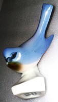 Aranyos Zsolnay kék cinege cinke porcelán figura 9 cm a képek szerint