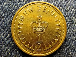 Anglia II. Erzsébet (1952-) 1/2 Új Penny 1979