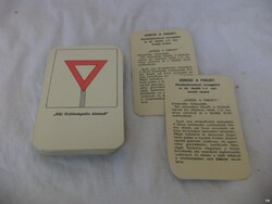 Keresd a párját retro közlekedésismereti kártyajáték 1-4 és 5-8 (5966)