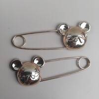 2-DB SZÉP ÁLLAPOTÚ ARANYOZOTT BROSS KITŰZŐ KENDŐ ÖSSZEFOGÓ BIZTOSÍTÓ TŰ