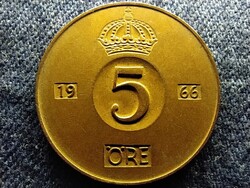 Svédország VI. Gusztáv Adolf (1950-1973) 5 Öre 1966 U