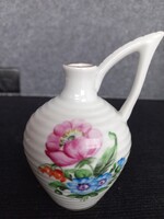 Régi Herendi jelzett kisméretű korsó, anyagában körkörösen barázdázott