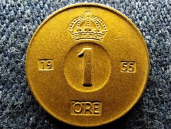 Svédország VI. Gusztáv Adolf (1950-1973) 1 Öre 1955 TS