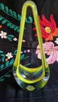 Mid Century Glass Basket