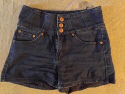 FB Sister Sötétkék farmer rövid nadrág S méret
