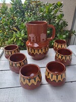 Bulgarian Ceramic Wine Set