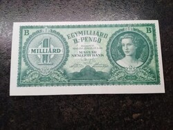 1 Milliárd B.-Pengő 1946/aUNC bankjegy!