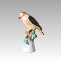 Herendi porcelán madár figura, 11 cm magas