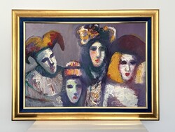 Velencei karneváli figurák