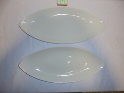 Két darab art deco Kőbánya Drasche porcelán kínáló tál - együtt