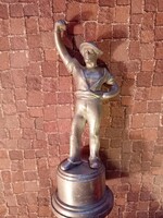 Bányász alumínium szobor