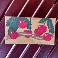 Régi "KONYAKMEGGY" bonbonos doboz, csokoládés doboz- Magyar Édesipar