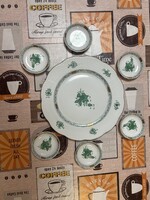 Herendi Apponyi mintás 6 személyes süteményes/szendvicses készlet