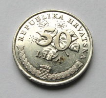 Horvátország - 50 lipa - 2008 - Hárs