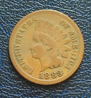 USA indián fejes 1 cent 1883!