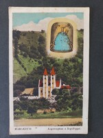 Régi képeslap Máriagyűd Kegytemplom a kegyképpel 1949