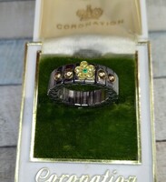Nomination Ring with 18K Gold Inserts