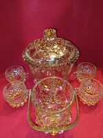 Walther Glas Kristallglas puncs- vagy bóléskészlet