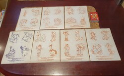 Retro az idő urai és pom pom matricák dekoráció szocreál mokép Pannónia film Moebius René Laloux