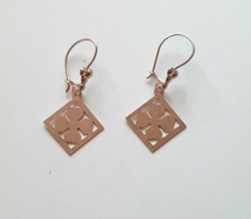 Ezüst, négylevelű lóhere fülbevaló "új"