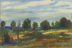 Bóka Dezső : "Pilisi táj" 1976