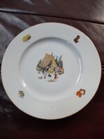 Zsolnay mesemintás kistányér