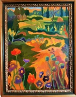 Mártonfi Benke Márta - Virágos érpart