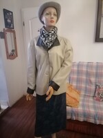 Szebbnél szebbek molett nálam elegáns alkalmi is mutatós finom spanyol bőr dzseki kabát blézer 44 46