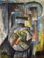 XX. sz. magyar festő: KONSTRUKTÍV CSENDÉLET