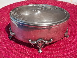 Szecessziós cukordoboz  Moritz Hacker készítette  Bécsi ezüstözött doboz ,alján jelzett