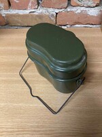 Új, olívzöld katonai stílusú csajka / mess kit – kiváló állapot