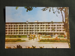 Képeslap,Románia,Mamaia,Tomis hotel,étterem látkép,részlet,1963-