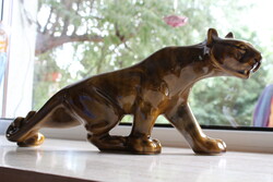 Nagyméretű FS STAS porcelán tigris